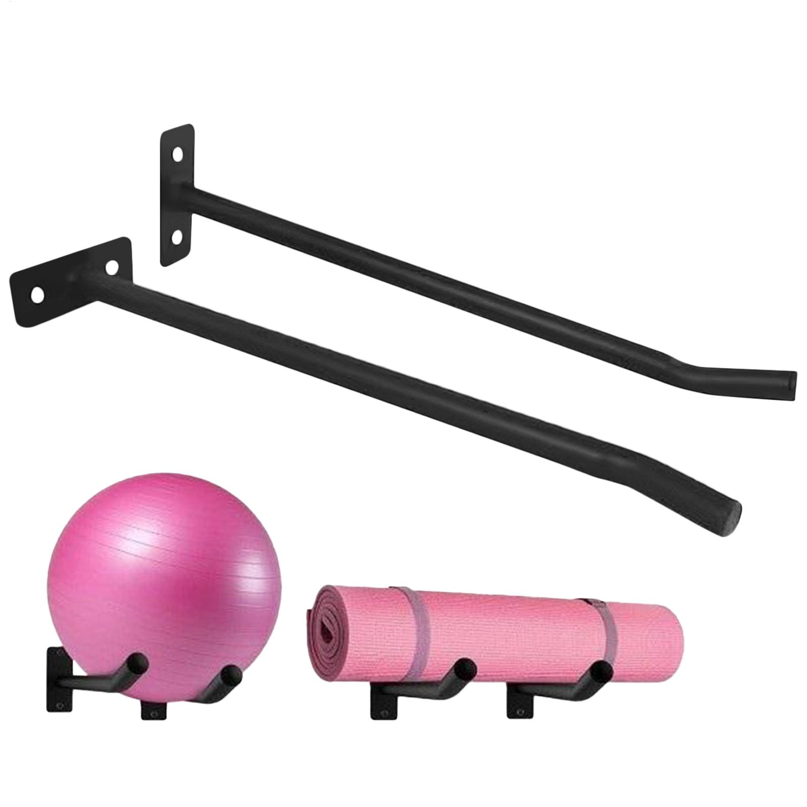 Men'S Yoga Accessories - ที่แขวนลูกบอลออกกำลังกาย แพ็ค 2 ชิ้น อุปกรณ์จัดเก็บลูกบอลโยคะติดผนัง อุปกรณ์จัดเก็บอุปกรณ์ออกกำลังกาย