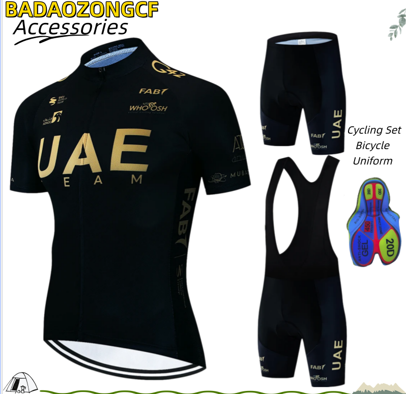 Men Accessories Uae - ชุดปั่นจักรยานสำหรับผู้ชายจากยูเออี ชุดยูนิฟอร์มปั่นจักรยาน เสื้อผ้าปั่นจักรยานสำหรับผู้ชาย ชุดเสื้อเจอร์ซีย์ทีมสำหรับจักรยานเสือภูเขา อุปกรณ์เสริมสำหรับจักรยานเสือภูเขาสำหรับผู้ชาย