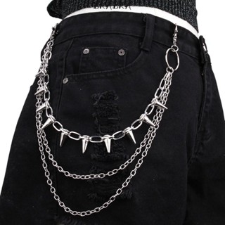 Men'S Accessories Rings - โซ่คาดเอวสไตล์ฮิปฮอป พังก์ร็อก เมทัล สำหรับกางเกง กระเป๋าเงิน ของตกแต่งกางเกงยีนส์