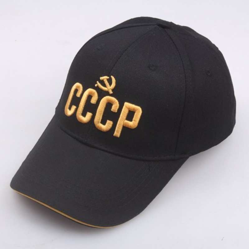 Hat Snapback Cap - หมวกเบสบอลปักลายตราแผ่นดินรัสเซียแบบปรับได้ สไตล์โซเวียตยุคยูเอสเอส ผ้าฝ้าย สำหรับกิจกรรมกลางแจ้ง เหมาะสำหรับทั้งชายและหญิง