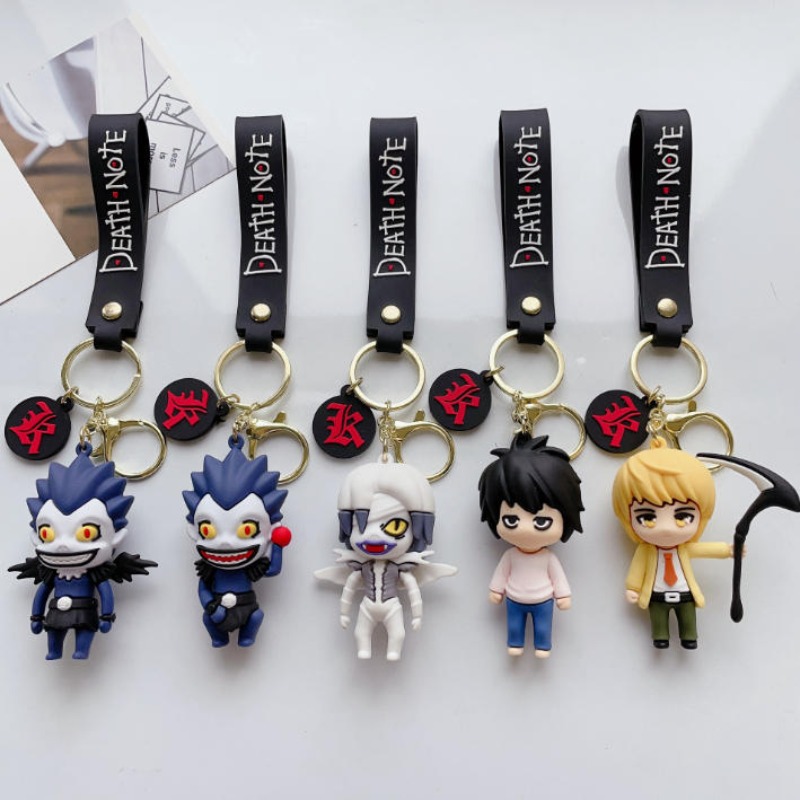 Men Accessories For Birthday Gift - พวงกุญแจอนิเมะใหม่สำหรับผู้หญิงผู้ชาย พวงกุญแจการ์ตูนแบบสองด้าน จี้อะคริลิก ของขวัญวันเกิดสำหรับเด็ก