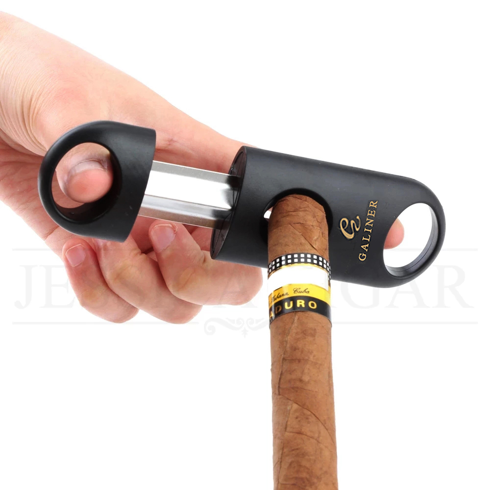 Cigar Cutter Set - เครื่องตัดซิการ์พลาสติกแบบมีใบมีดตัดรูปตัววีสแตนเลสเครื่องมือตัดซิการ์เครื่องตัดซิกการ์แบบมีคมอุปกรณ์ตัดซิการ์กิโยตินกระเป๋า
