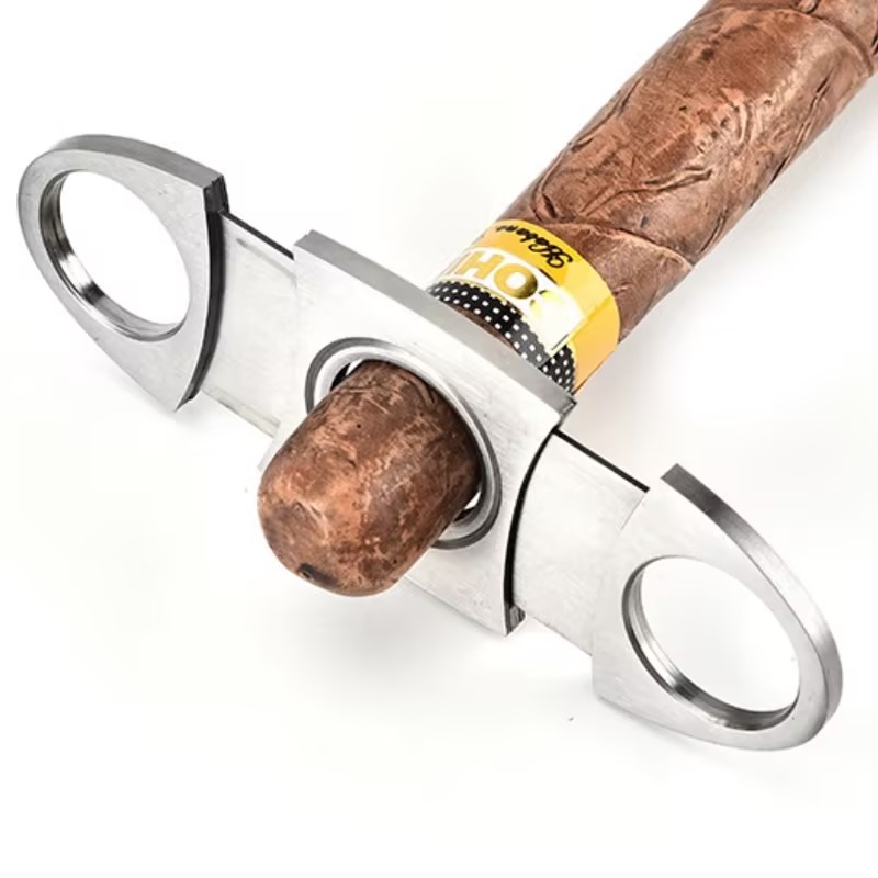 Cigar Cutter Set - เครื่องตัดซิการ์ทำจากโลหะแบบคลาสสิกกรรไกรตัดซิการ์ของขวัญที่เจาะมีดตัดอุปกรณ์เสริมสำหรับซิการ์