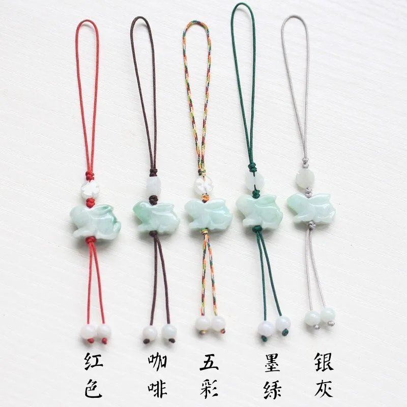 Men'S Accessories Rings - การปรับแต่ง Emerald จีนกระต่าย DIY โทรศัพท์ Key