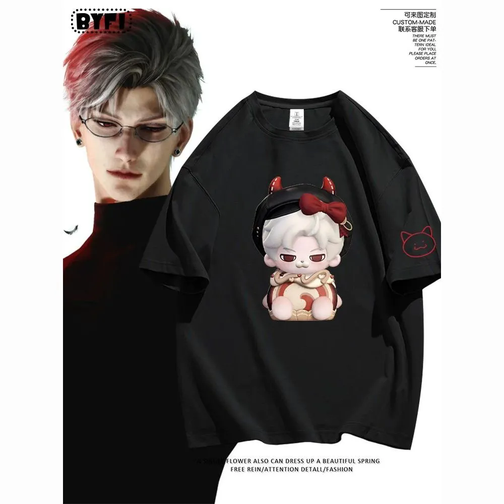 Men Accessories For Birthday Gift - เสื้อยืดแขนสั้น Love and Deepspace Sylus ลายการ์ตูน