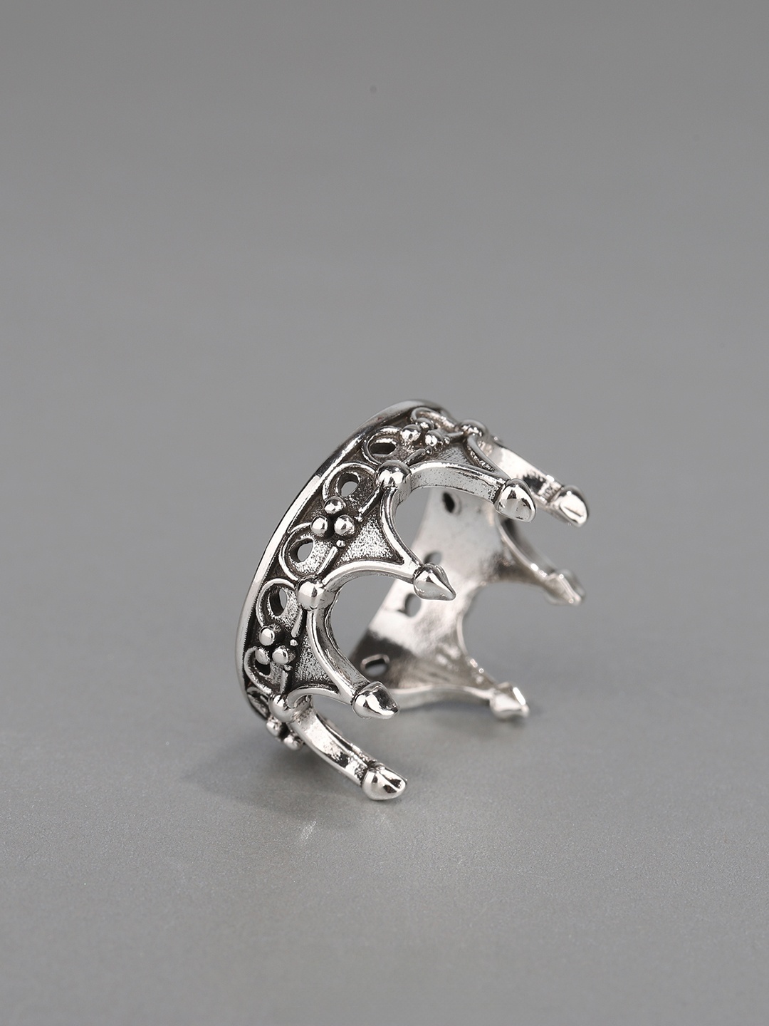 แหวนมงกุฎสไตล์โกธิค ดีไซน์เปิด - Men'S Accessories Rings บทวิจารณ์และราคา