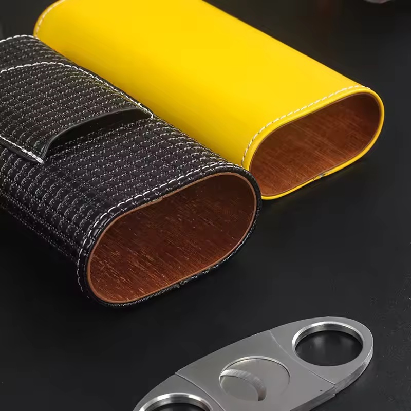 กล่องเก็บซิการ์แบบพกพา ทำจากหน - Cigar Cutter Set บทวิจารณ์และราคา