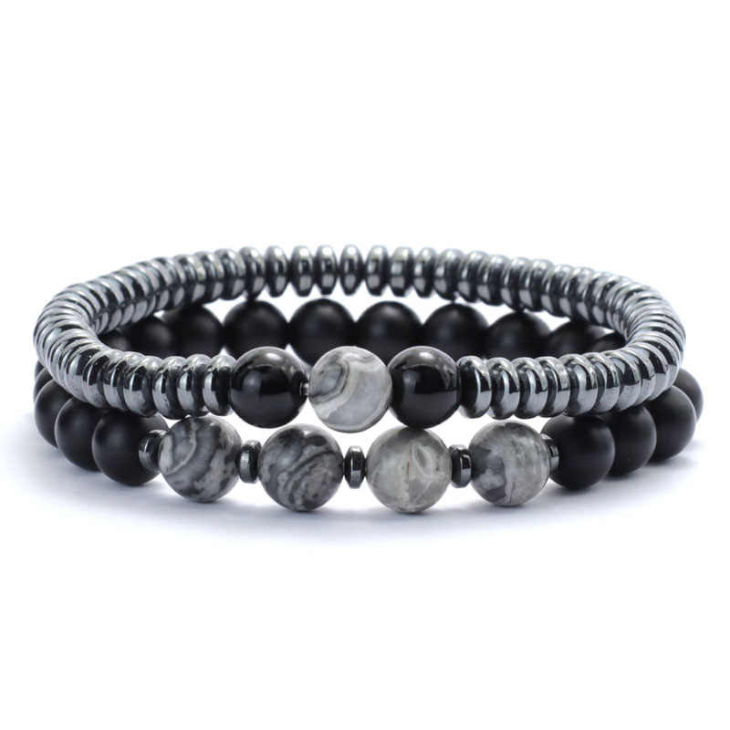 สไตล์ 2 ชิ้นสร้อยข้อมือผู้ชายช - Men'S Yoga Accessories บทวิจารณ์และราคา