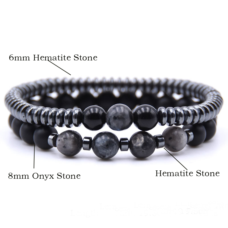 สไตล์ 2 ชิ้นสร้อยข้อมือผู้ชายช - Men'S Yoga Accessories บทวิจารณ์และราคา