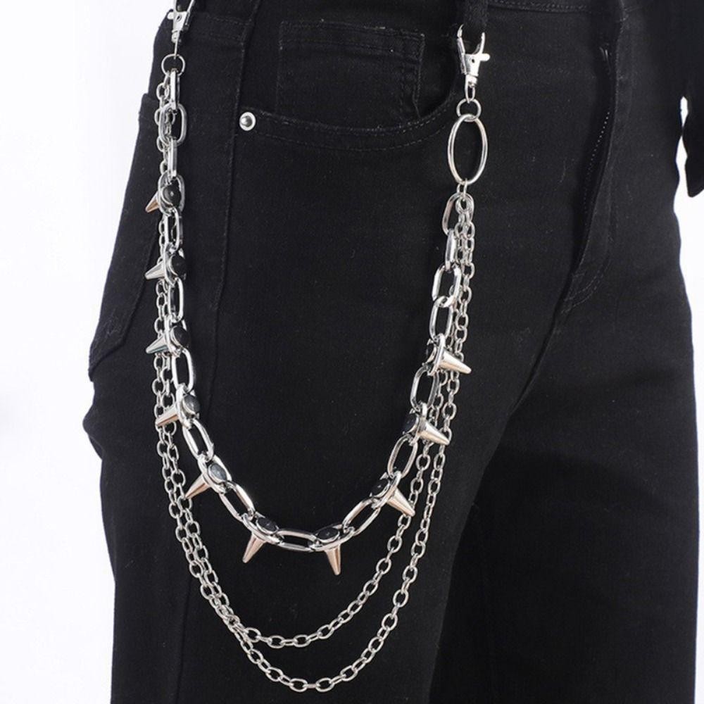 โซ่คาดเอวสไตล์ฮิปฮอป พังก์ร็อก - Men'S Accessories Rings บทวิจารณ์และราคา