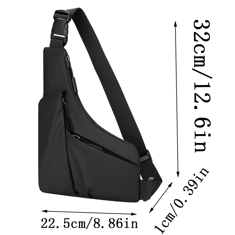 กระเป๋าสะพายหน้าอกแบบบาง ทนทาน - Men Accessories To Wear บทวิจารณ์และราคา