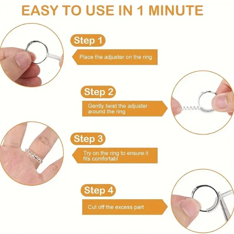 ตัวปรับขนาดแหวน 4/8 ชิ้น - ตัว - Men'S Accessories Rings บทวิจารณ์และราคา