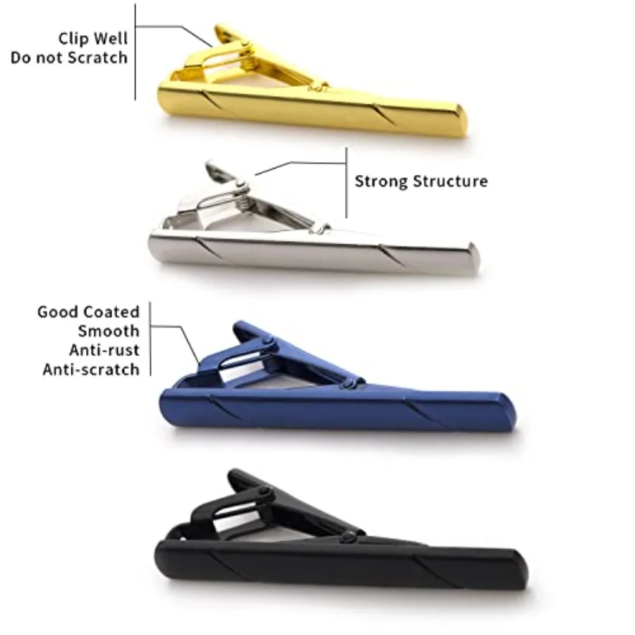 คลิปหนีบเนคไทสำหรับผู้ชาย 4 ชิ - Men Accessories For Suit บทวิจารณ์และราคา