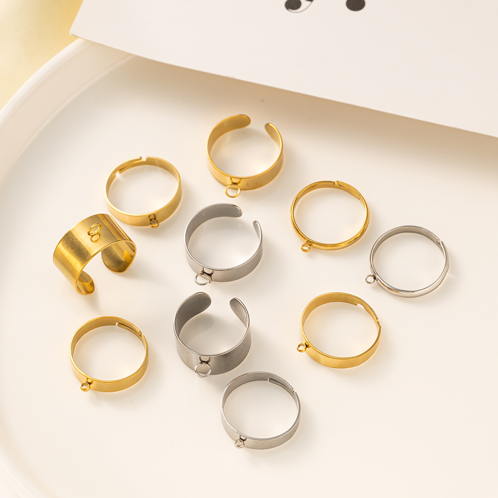 5 ชิ้น/ล็อตสแตนเลสสตีลสีเปิดแห - Men'S Accessories Rings บทวิจารณ์และราคา