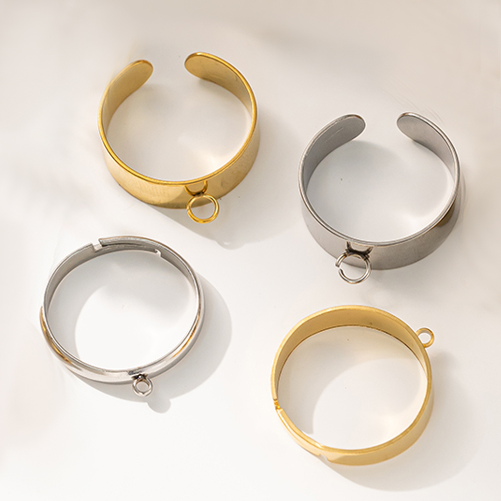 5 ชิ้น/ล็อตสแตนเลสสตีลสีเปิดแห - Men'S Accessories Rings บทวิจารณ์และราคา